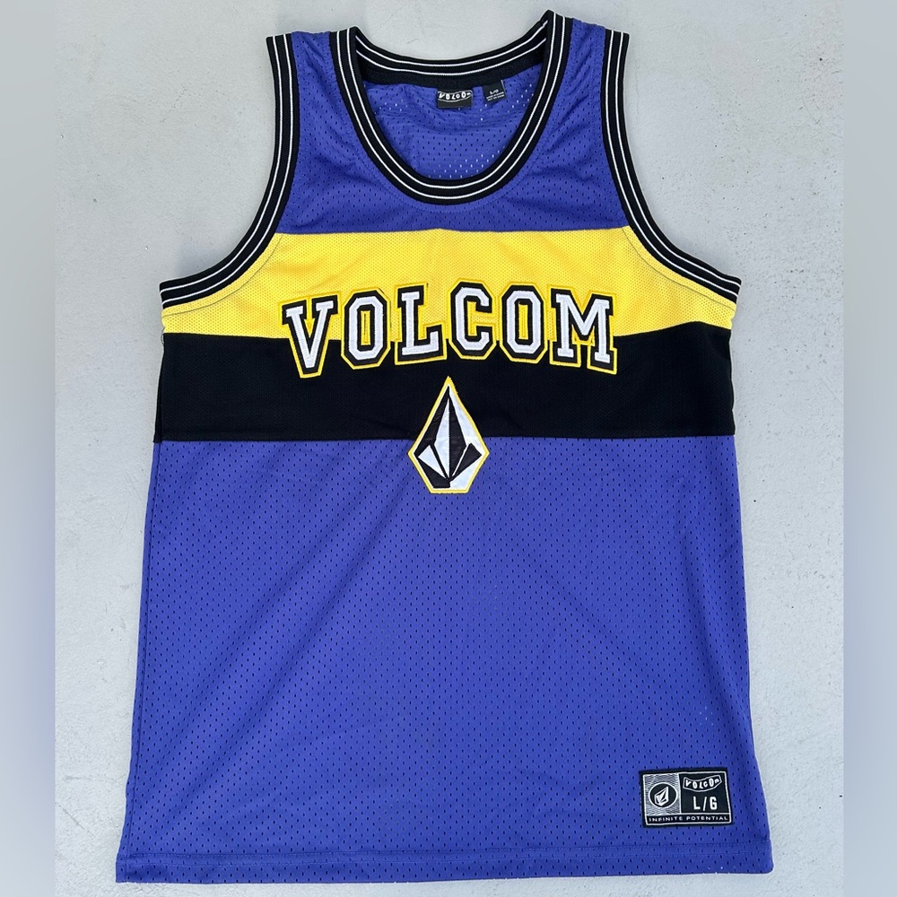 Vintage Volcom Jersey Purple Yellow